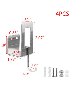Soporte para Tapa de Olla MY MIRONEY 4 Piezas Aluminio Plata 2