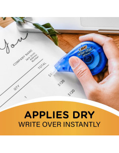 Cinta Correctora BIC Wite-Out EZ Correct, 6 Unidades, 12m 2