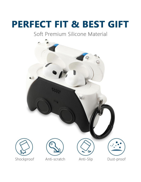 Funda protectora Gedicht para AirPods 4ta gen 2024 - 3 Pack