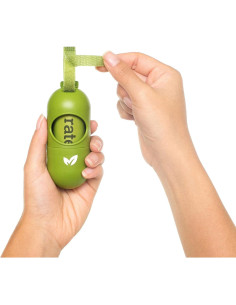 Dispensador de bolsas para excremento de perro Earth Rated con 15 bolsas 2