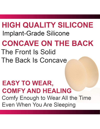 3 Pares Tapones de Silicona Doble Flare Bodyjewellery 18mm