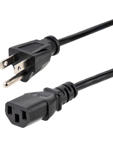 Cable de Alimentación AC StarTech.com 10 pies 18AWG 10A 125V