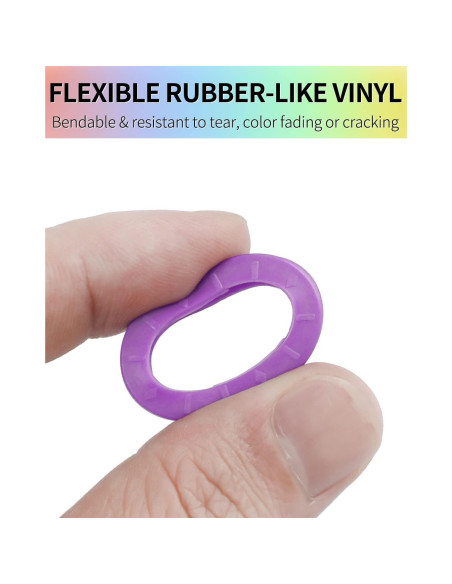 Tapas de Llave Uniclife 24 Piezas 2.29 cm Redondas 8 Colores