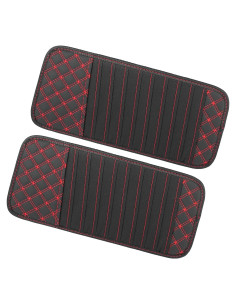 Organizador de Almacenamiento para CD Hihaha 2 Pcs Negro Rojo