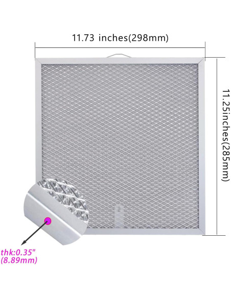 Filtros de Campana Extractora MADHUT 99010316 2-Pack 29.5x28.5cm