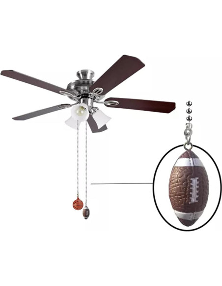 Extensión de cadena de tirón para ventilador TWDRTDD 30 cm baloncesto y rugby