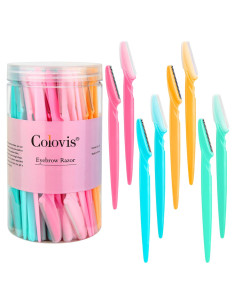 Colovis 80 Cuchillas Faciales Desechables con Funda Protectora