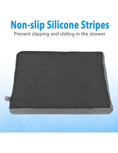 Cojín para Ducha AEROiVi SCC01-Gris Antideslizante 40x30cm