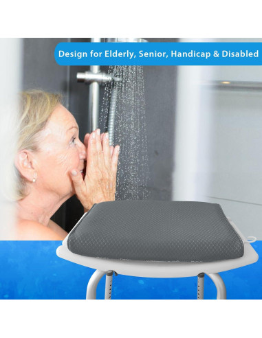 Cojín para Ducha AEROiVi SCC01-Gris Antideslizante 40x30cm