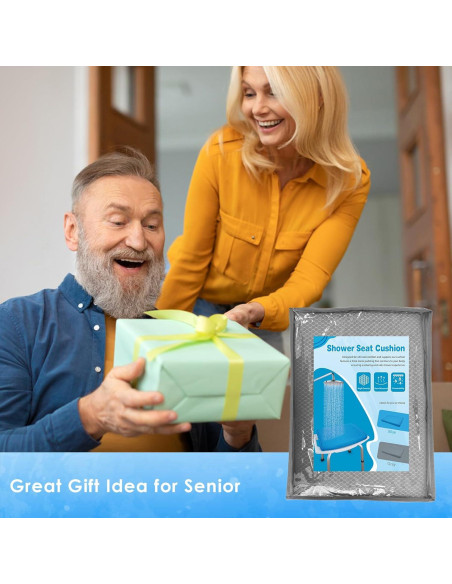 Cojín para Ducha AEROiVi SCC01-Gris Antideslizante 40x30cm