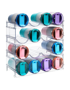 Organizador de Botellas de Agua IROONN 4 Niveles Transparente