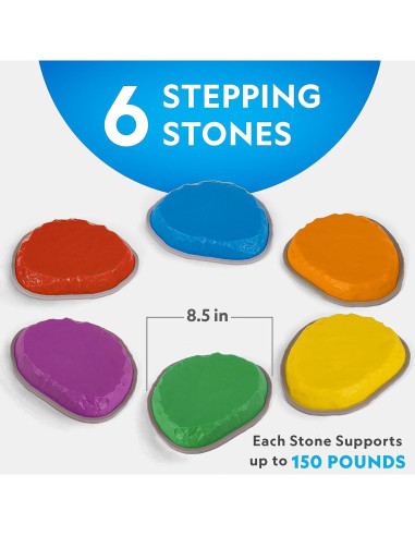 Piedras de Equilibrio National Geographic - 6 Piezas Antideslizantes