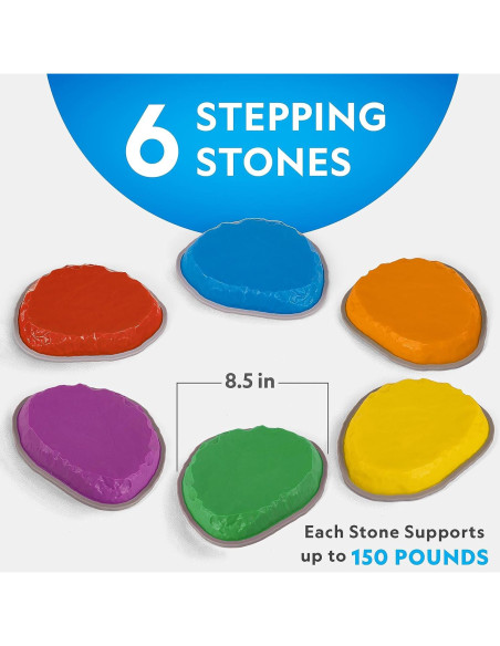 Piedras de Equilibrio National Geographic - 6 Piezas Antideslizantes