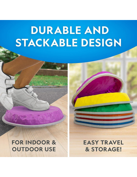 Piedras de Equilibrio National Geographic - 6 Piezas Antideslizantes