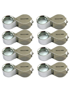 Lupa de Joyería Meximore 30x 8 Piezas con Funda