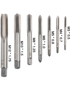 Juego de Machos de Rosca Métricos Fixinus 7 Piezas M3 a M12 2