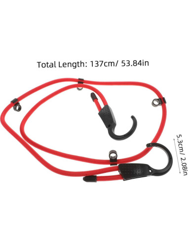 Cuerda de Ropa Portátil Garneck 137cm para Viaje y Camping