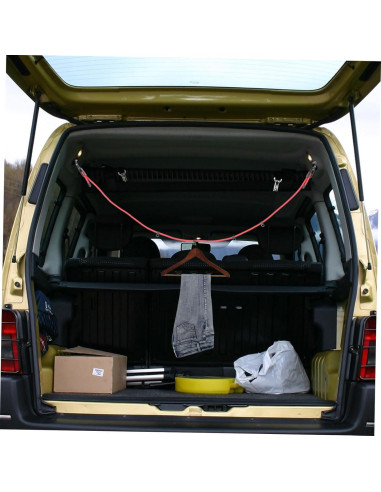 Cuerda de Ropa Portátil Garneck 137cm para Viaje y Camping