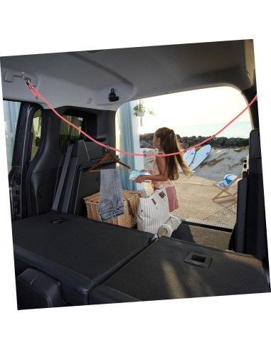 Cuerda de Ropa Portátil Garneck 137cm para Viaje y Camping