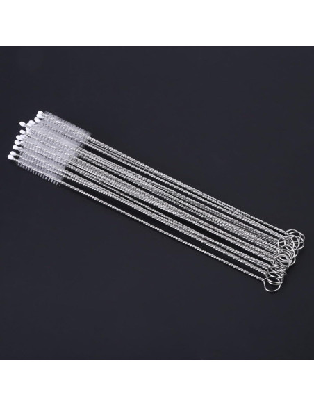 20 Cepillos Limpiadores de Popotes Chazcool 17cm Acero Inoxidable