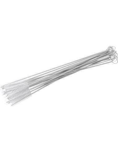 20 Cepillos Limpiadores de Popotes Chazcool 17cm Acero Inoxidable