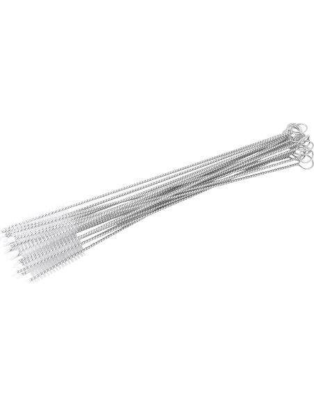 20 Cepillos Limpiadores de Popotes Chazcool 17cm Acero Inoxidable