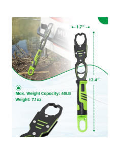 Agarrador de Labios de Pescado Tanzoii 31.5 cm Resistente Agua Salada 2