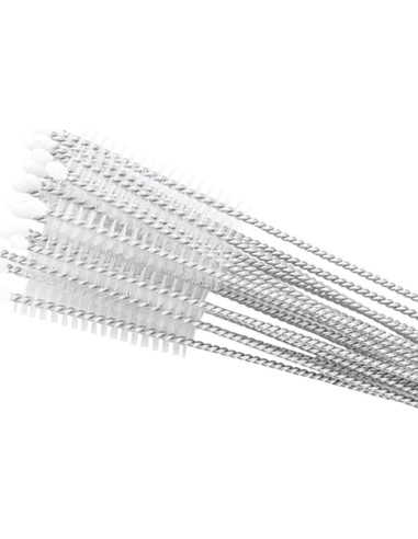 20 Cepillos Limpiadores de Popotes Chazcool 17cm Acero Inoxidable