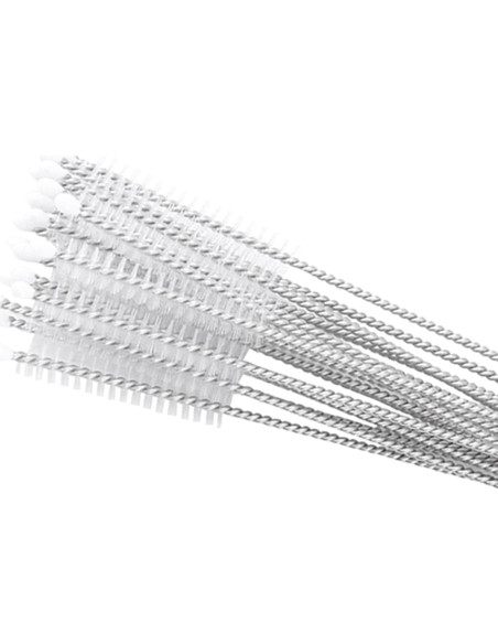 20 Cepillos Limpiadores de Popotes Chazcool 17cm Acero Inoxidable