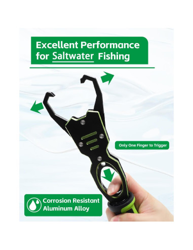 Agarrador de Labios de Pescado Tanzoii 31.5 cm Resistente Agua Salada