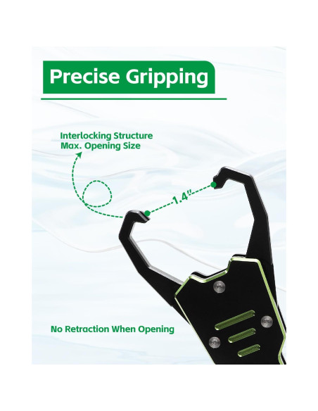 Agarrador de Labios de Pescado Tanzoii 31.5 cm Resistente Agua Salada
