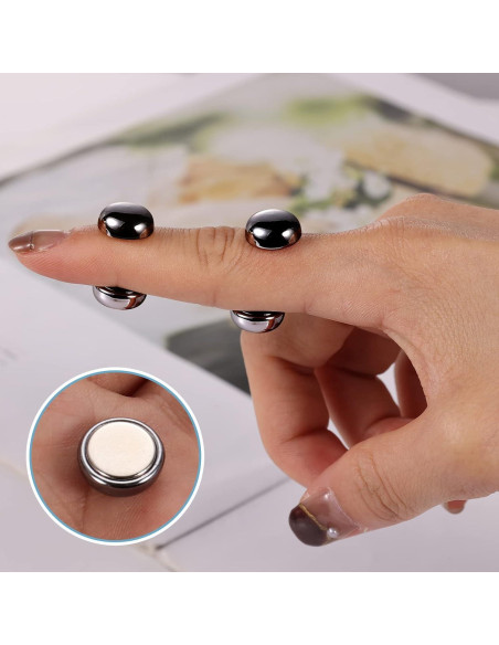 4 Imán para Hijab SAVITA 1.27cm Gris Oscuro Multiuso