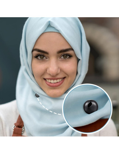 4 Imán para Hijab SAVITA 1.27cm Gris Oscuro Multiuso