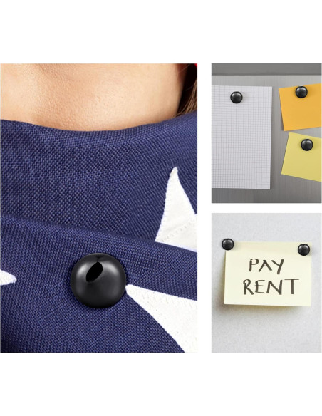 4 Imán para Hijab SAVITA 1.27cm Gris Oscuro Multiuso