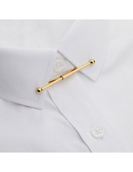 Conjunto de Alfileres de Corbata AnotherKiss - 6 Piezas Oro y Plata