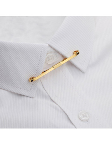 Conjunto de Alfileres de Corbata AnotherKiss - 6 Piezas Oro y Plata