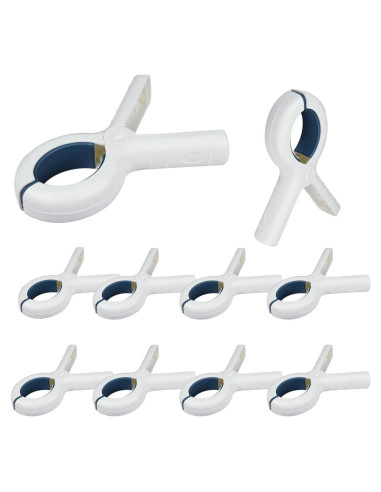 10 Clips para Toallas de Playa YOWPEY - Plástico Resistente