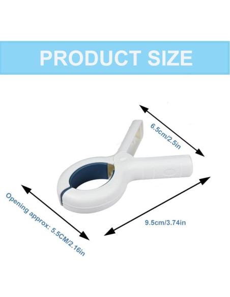 10 Clips para Toallas de Playa YOWPEY - Plástico Resistente