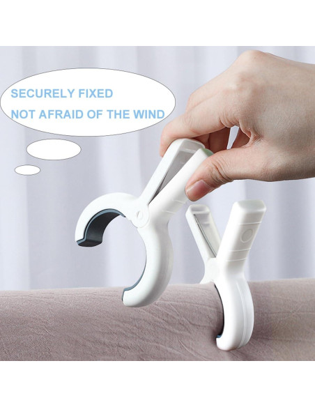 10 Clips para Toallas de Playa YOWPEY - Plástico Resistente