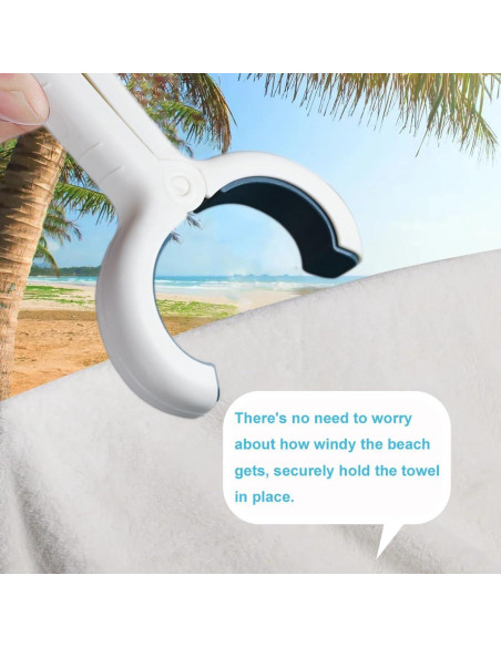 10 Clips para Toallas de Playa YOWPEY - Plástico Resistente