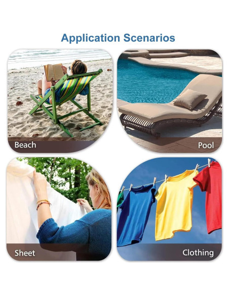 10 Clips para Toallas de Playa YOWPEY - Plástico Resistente