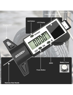 Medidor Digital de Profundidad de Banda de Rodadura GODESON - Universal 2