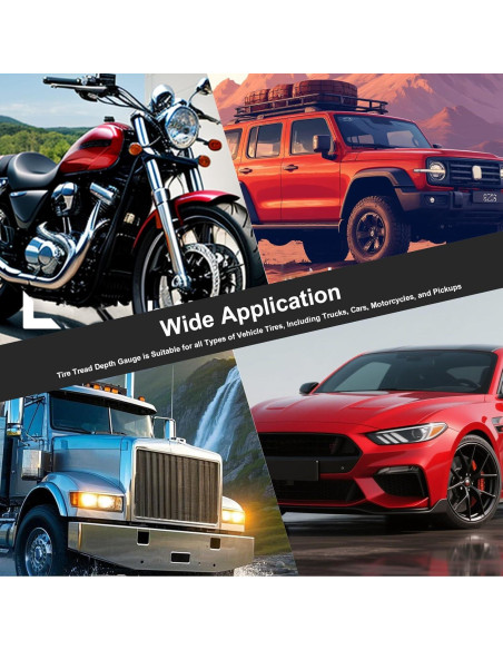 Medidor Digital de Profundidad de Banda de Rodadura GODESON - Universal