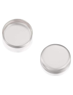 6 Piezas Tazas Bezel 925 Plata Esterlina 8 mm Stera Jewelry