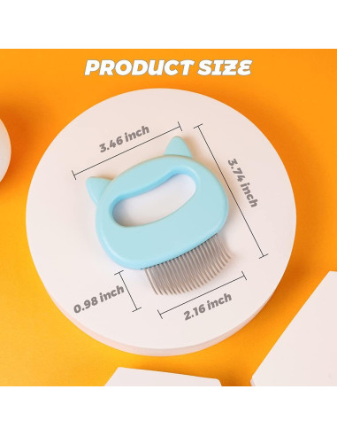 Peine para Gato Ameliade 2-en-1 Azul - Masaje y Deshedding
