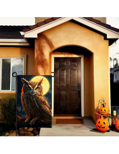 Bandera de Jardín Doble Cara Búho 30x46 cm Poliester 2