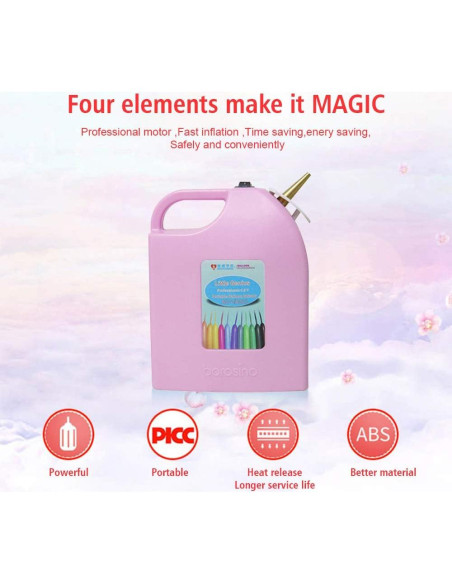 Bomba Infladora Eléctrica Portátil Carephy Rosa 12x15 cm Bomba Infladora Eléctrica Portátil Carephy Rosa 12x15 cm