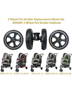 Juego de Ruedas de Reemplazo ROODO para Carrito de Mascotas 2