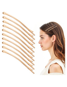 50 Horquillas Jumbo Doradas Xthrotsenk 21.3 cm Antideslizantes