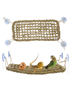 Hamaca de Hierba Marina 40x17cm para Reptiles y Aves Cdipesp